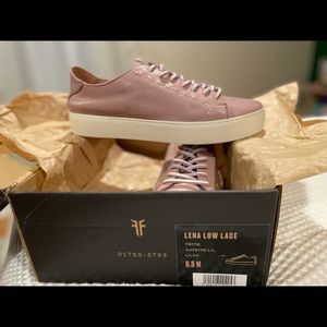 Frye lilac leather sneakers NEW IN BOX